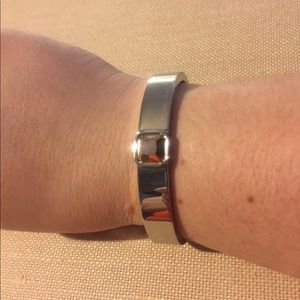 Michael Kors silver & rose gold tone bracelet